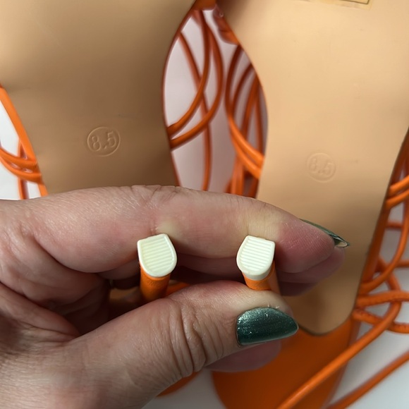 SHEIN Orange strappy high heels 8.5 - Picture 8 of 9